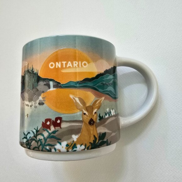 Tim Hortons 2025 Canada Ontario Travel Collection - Art Embossed Coffee Tea Mug - Picture 1 of 10